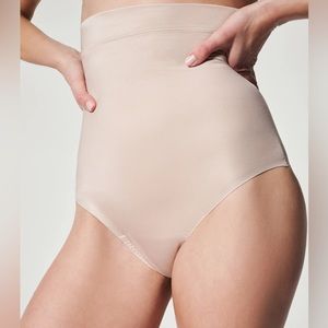 SPANX High Wasted Thong Soft Sand Large NWT